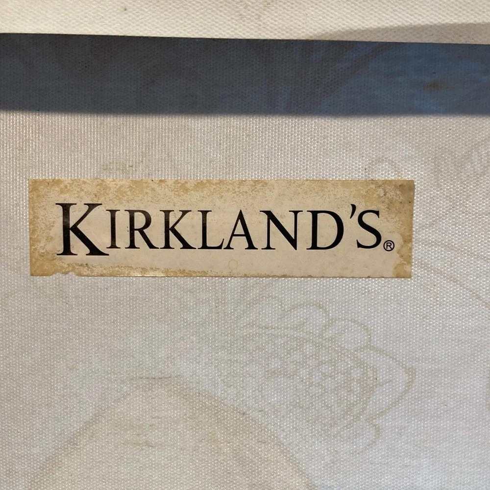 Kirklands Elegant Canvas Art with Gold and Cream